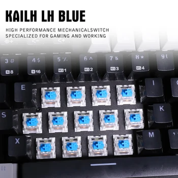 HEXGEARS GK706 Tastatură Mecanică de Gaming Kailh MX Blue Switch 104 Cheie de Rezistență la Apă Tastatură Mecanică Roz