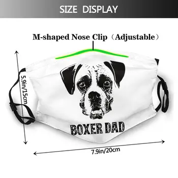 Boxer Câine de Gura Masca de Fata Boxer Câine Tata Masca Faciala pentru Adulti cu Filtre de Moda se Răcească Masca
