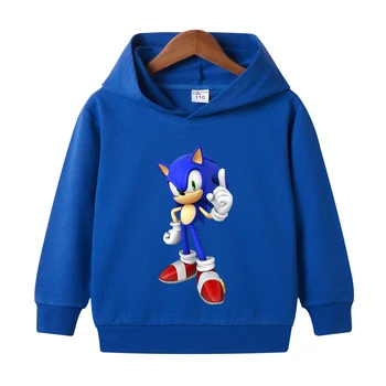 2020 Toamna Sonic Ariciul copilul Hanorace Copii Desene animate pentru Copii Super Sonic băieți Haine Tricoul Harajuku Streetwear Topuri