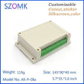 Szomk plastic carcasă cutie de joncțiune din proiect feroviar de cutie (10 buc) 145*90*40mm abs control PLC carcase carcasa din plastic caz