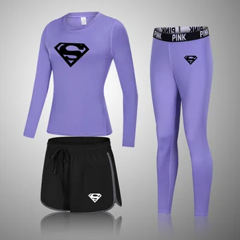 Superman yoga set pentru femei imbracaminte pentru femei sport imbracaminte sport costum de gimnastică set de îmbrăcăminte sport pentru femei, yoga tinuta sport sar potrivi