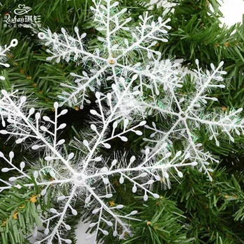 30pcs de Crăciun, An Nou Artificiale Fulg de nea Decorare pom de Crăciun Artizanat DIY Scena Layout Petrecerea de Ziua Etapă Decor