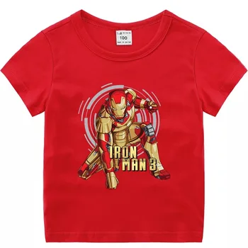 Disney benzi Desenate Marvel Avenger T-shirt pentru Copii Costum de super-Erou Iron Man T Shirt Vara Băiat Nou Teuri Topuri Copii Haine de Fata