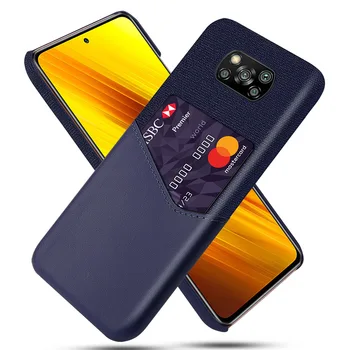 Pentru Xiaomi Pocophone Poco X3 Caz de înaltă calitate Simțit Pânză Mat cu Cardul proteja capacul din spate caz pentru xiaomi poco x3 nfc pocox3