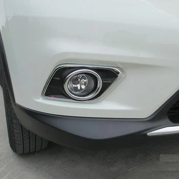 Chrome Lămpii De Ceață Față Lampă Capac Trim Fit Pentru Nissan X-Trail Rogue 2016 Foglight Accesorii