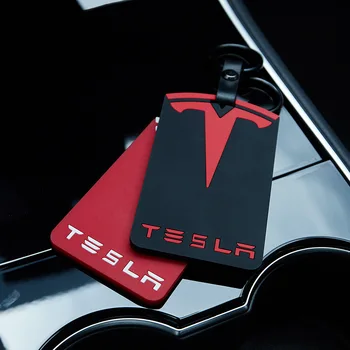 Pentru Tesla Model 3 gel de Siliciu Cheia Cartelei Protector cheie lanț 4Colors