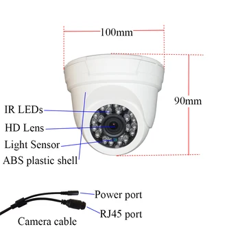 1080P 2MP HD Micro SD/TF Slot pentru Card Camera IP Onvif P2P IR Noapte Viziune Interioară de Securitate a Rețelei de Supraveghere Video CCTV aparat de Fotografiat