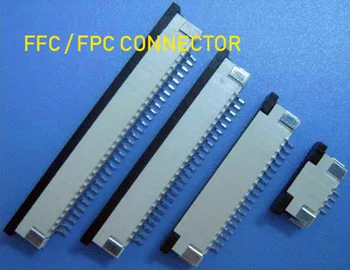 100buc FFC / FPC conector 1mm 4 5 6 7 8 10 12 14 16 18 20 22 24 26 28 30P Jos Contact unghi Drept Desen de tip Inferior de contact