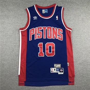 NBA, Detroit Pistons #10 Rodman de Baschet masculin Tricouri Tricouri Albastre