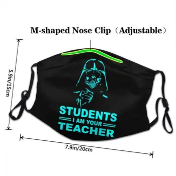 Geek Matematica Non-Unică folosință Gura Masca de Fata Elevii sunt Profesorul tău Anti-Ceață Capac Protecție Praf Respirat Gura-Mufla