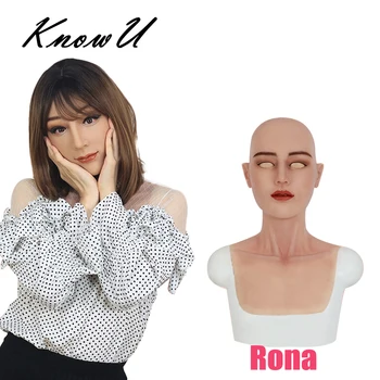 KnowU Rona Femalemask Crossdress Cosplay Tgirl Data rimel de silicona este de sex feminin силиконовая женская маска Transgender