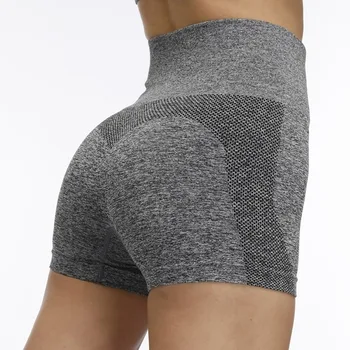 Talie Mare Fără Sudură Pantaloni Fitness Yoga Mai Multe Culori Scurt Scrunch Butt Yoga Pantaloni Spandex Antrenament Scurt Legging