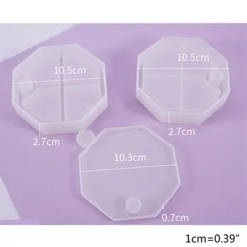 Cristal Rășină Epoxidică Mucegai Rotative Suprapuse Multi-strat Caseta de Bijuterii Mucegai Instrument T4MD