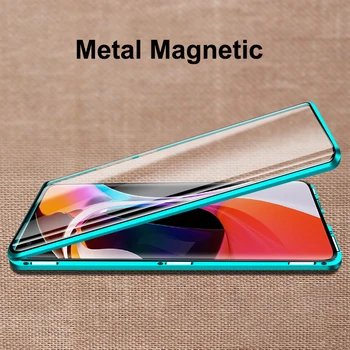 Metal Magnetic Pahar Telefon Caz Pentru Xiaomi Mi 9 Lite SE A3 9T Nota 10 Pro Redmi 8A K20 K30 Nota 9 7 8 9 Pro Max Acoperi Coque
