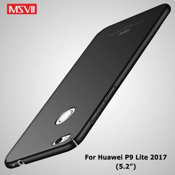 P9 Lite Caz Acoperire Msvii Slim Mată Coque Pentru Huawei P9 Lite 2017 Caz Greu PC Cover Pentru Huawei P9 Lite 2017 Cazuri de Telefon