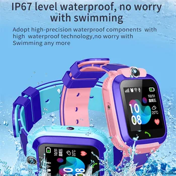 Q12B Copii smartwatch LBS Localizare Tracker Inteligent relogios brățară Ceas Telefon SOS Anti-a Pierdut Impermeabil Ceas cadou pentru copii