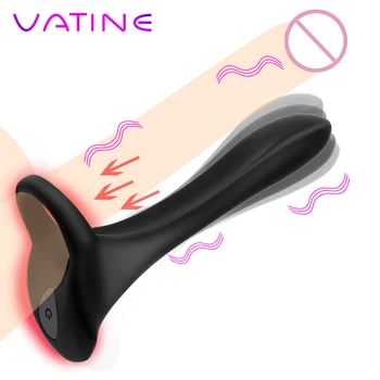 VATINE Masaj Orgasm Cuplu G-Spot Vibrator Stimula Sfarcurile Penis Inel de Lungă Durată Vagine Masturbari Sclavie Scula Blocare