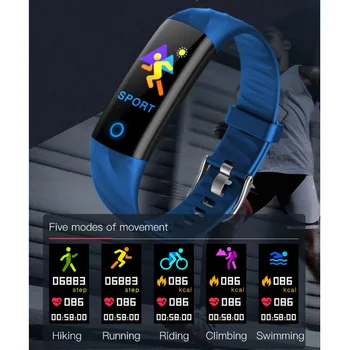 S5 Sport Watch Rata de Inima Brățară de Fitness Monitor de Presiune sanguina IP68 Impermeabil Activitate Tracker Inteligent Trupa pentru IOS