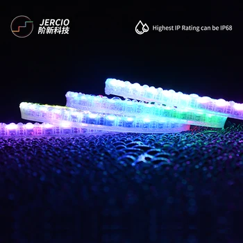 JERCIO 2812b-N SMD LED Strip Lumină Deopotrivă 4020 Pixeli RGB Adresabile Controlabile Cuttable Programabile Pentru a Decora Aprindea