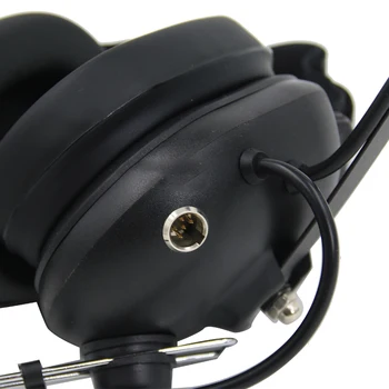 Grele setul cu cască căști de Anulare a Zgomotului K plug pentru kenwood,baofeng,quansheng ,tyt etc. walkie talkie de culoare neagra