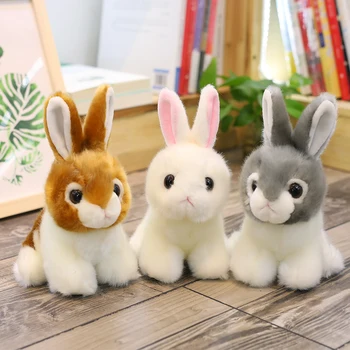 Candice guo jucărie de pluș umplute papusa emulational model animal iepure drăguț bunny iepurele cony copil ziua de nastere cadou de craciun cadou 1 buc