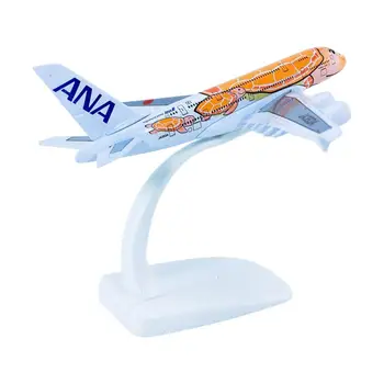 1/500 Mini Simulat Solide din Aliaj ANA A380 KaLa Avion Model de Jucărie Acasă Ornament