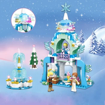 Frozen Film Clasic Seria Elsa de Creatie Cutie de Bijuterii Bloc DIY Copii Jucărie Cadou compatibil 41168