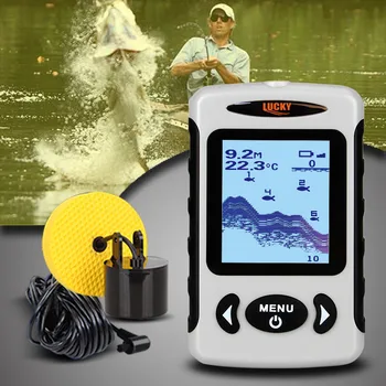 De Vânzare la cald Portabil de Pescuit, Sonar Fish Finder camera FF718 de Pescuit Instrumentul de Alarmă Traductor Senzor Sonar 100M Adâncime pește finder