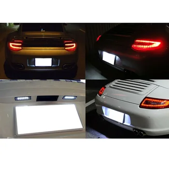 2 buc LED-uri Auto de Înmatriculare Lumina 1997-2004 Pentru Porsche Boxster 986 Xenon Alb LED-uri Auto de Înmatriculare Lumini