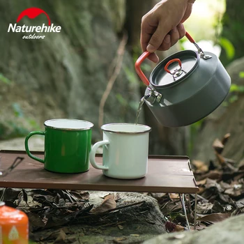 Naturehike Portabil Ultra lumină în aer liber, Camping, Drumeții, Picnic, Fierbător pentru Apă Ceainic Ibric de Cafea din Aluminiu Anodizat
