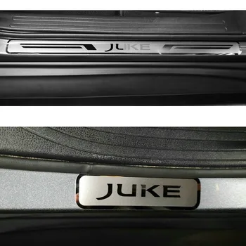 Pentru Nissan JUKE 2010 2011-2018 2019 2020 Pragului de Ușă Scuff Placa Ornamente din Oțel Inoxidabil Pedala de bun venit Garda de Styling Auto Accesorii