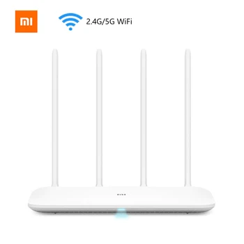 În Stoc Xiaomi Mi Wireless Router 4 1167Mbps Dual Band Wi-Fi de 5GHz 802.11 ac Patru Antene Dual Core MiNet O Cheie de Conectare