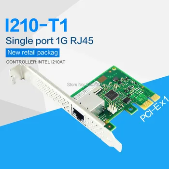 FANMI I210T1 Gigabit Ethernet/placa de Retea(NIC), Singur PORT RJ45 PCI Express 2.1 x1 Controller:Intel i210