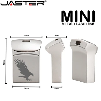 JASTER Mini Metalen Unitate Flash Usb 4G 8G 16 Gb 32 Gb 64 Gb Personaliseren Pen Drive Usb memory Stick U Schijf Cadou Personalizat Logo-ul