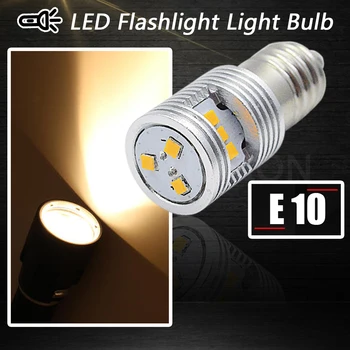 2 buc 3V 4,5 V P13.5S E10 CSP chip Lanterna LED-uri Bec de Înlocuire Kit de Conversie Becuri Lanterne Lanterna lampa Galben Alb