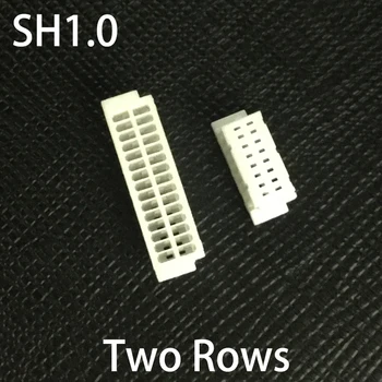 SH1.0 1.0 mm Pas 2*6P 2x6P 2*8P 2x8P 2*10P 2x10P 12 16 20 Pini Rânduri Duble carcasa de Plastic Mufa Conector de Sârmă de Locuințe