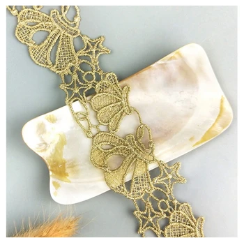 De aur gol dantelă asieta trupa shell stele accesorii din dantela Lolita haine dantelă 4CM