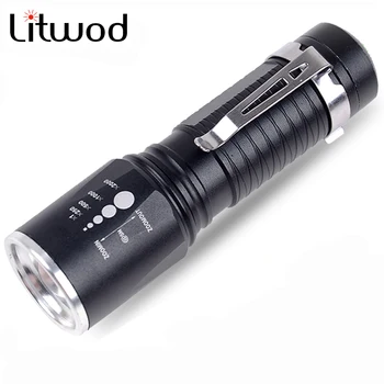 A50 XML T6 LED lanterna Lanterna Baterie 18650 Hard Bike Becuri 5 Moduri de Aluminiu Litwod Ciclism Zoom Reglabil rezistent la apa