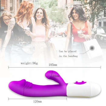Mut Vibrator Rabbit Vibrator de Masaj Dual Vibration G-spot Silicon Vagin Stimulator Clitoris Sex Erotic Jucărie pentru Femei Sexo