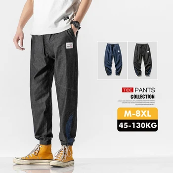 Blugi Largi De Oameni Jogger S Streetwear Pantaloni Denim Pantaloni De Marfă Streetwear Glezna-Lungime Largi Casual Pantaloni Plus Dimensiune