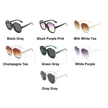 GAOOZE Rotund ochelari de Soare pentru Femei Brand-Ochelari Anti-orbire UV400 Colorat Rotund Ochelari Retro de Lux ochelari de Soare Oglinda Femeile LXD449
