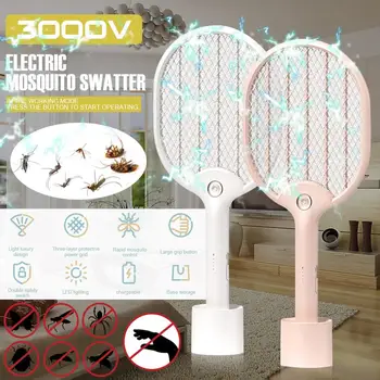 Electric Bug Zapper bâte de baseball Mosquito Killer Reîncărcabilă cu LED pentru Interior și Exterior