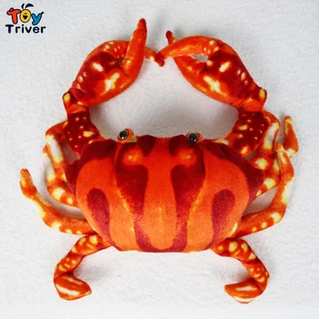 Crab Roșu Jucărie De Pluș Triver Umplute Animale Ocean Papusa Acasă Restaurant Fructe De Mare Magazin De Decor Copii Copii Copii Jucarii Cadou Meserii