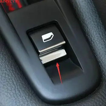 BJMYCYY car styling ABS 7PCS/SET Masina geamurilor butoane decora paiete Pentru Peugeot 308 308 T9-2017 accesorii auto