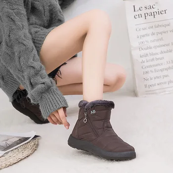 Femei Cizme De Lux, De Sex Feminin Pantofi Pentru Femei Cizme De Iarna Impermeabile Cu Glezna Cizme Pentru Femei Pantofi De Cald Casual Brand Designer Botas Mujer