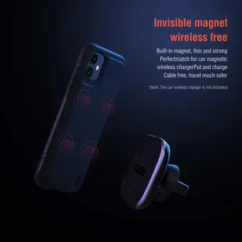 NILLKIN Magnetice Caz pentru Apple iPhone 11 Pro Max Cazul iPhone 11 Acoperi în Interiorul Magnet Meci Nillkin Magnetice Masina Încărcător Wireless