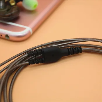 Căști de înaltă Calitate Upgrade de Cablu pentru SENNHEISER IE80 IE8 IE8I cu panglică de tuning trei buton cască de înlocuire linie