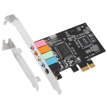 PCIe placa de Sunet 5.1, PCI Express Surround 3D o Carte pentru PC, cu Mare Sunet Direct de Performanță & Low Profile Bracket