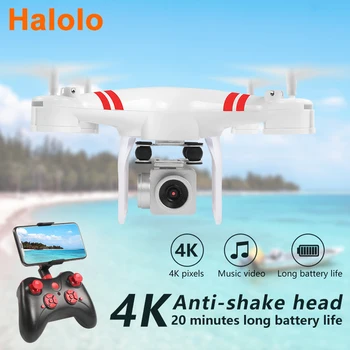 Halolo Drona 4k camera HD de transmisie Wifi fpv drone presiunea aerului înălțime fixă aeronave patru axe rc elicopter cu camera