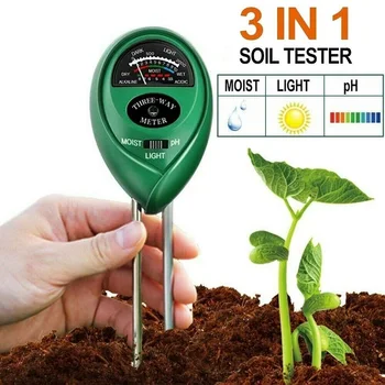 3-În-1 Planta Flori PH-ul Solului Tester de Măsurare a Umidității Umiditatea Contor de Lumină Hidroponice Analizor Detector Higrometru Pentru Gradina